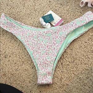 Roxy Mint and Pink Bikini Bottom